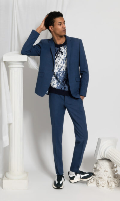 Costume homme bleu perse