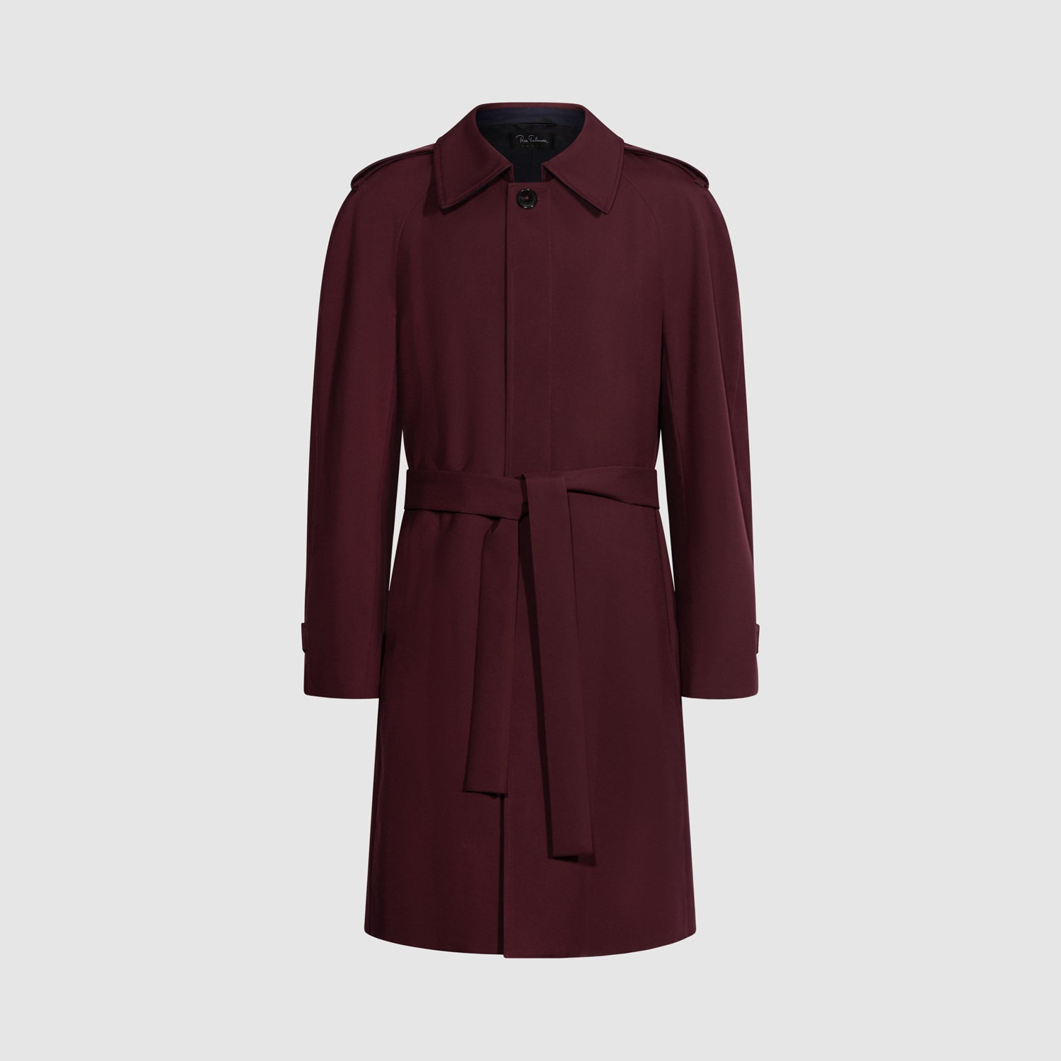 Impermeable homme bordeaux ceinture