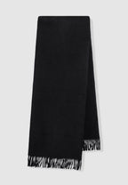 Longue Echarpe Laine Alpaga Noire