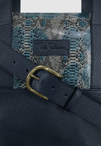 SACOCHE CUIR BLEU – Image 2