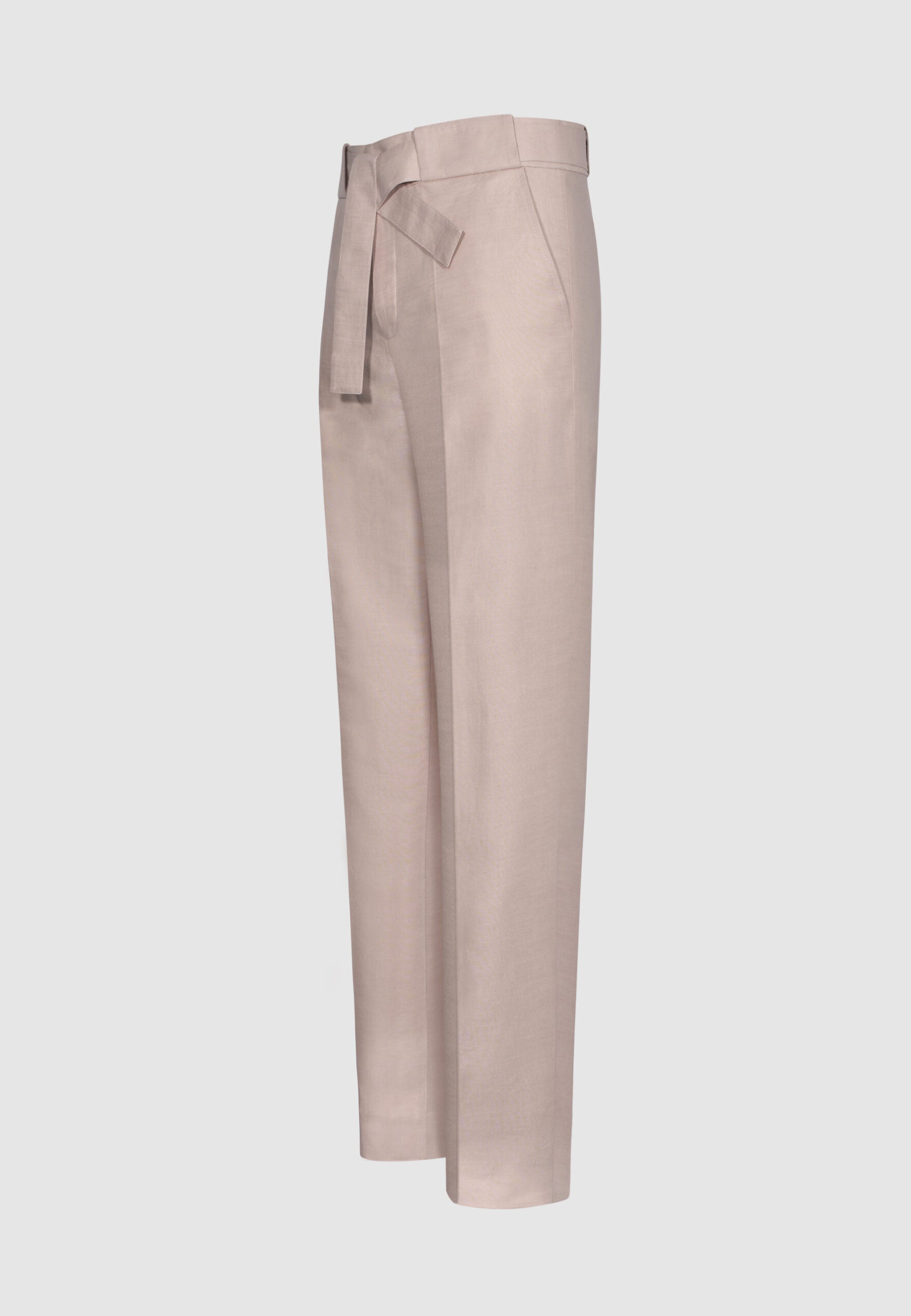 pantalon homme lin rose ceinture