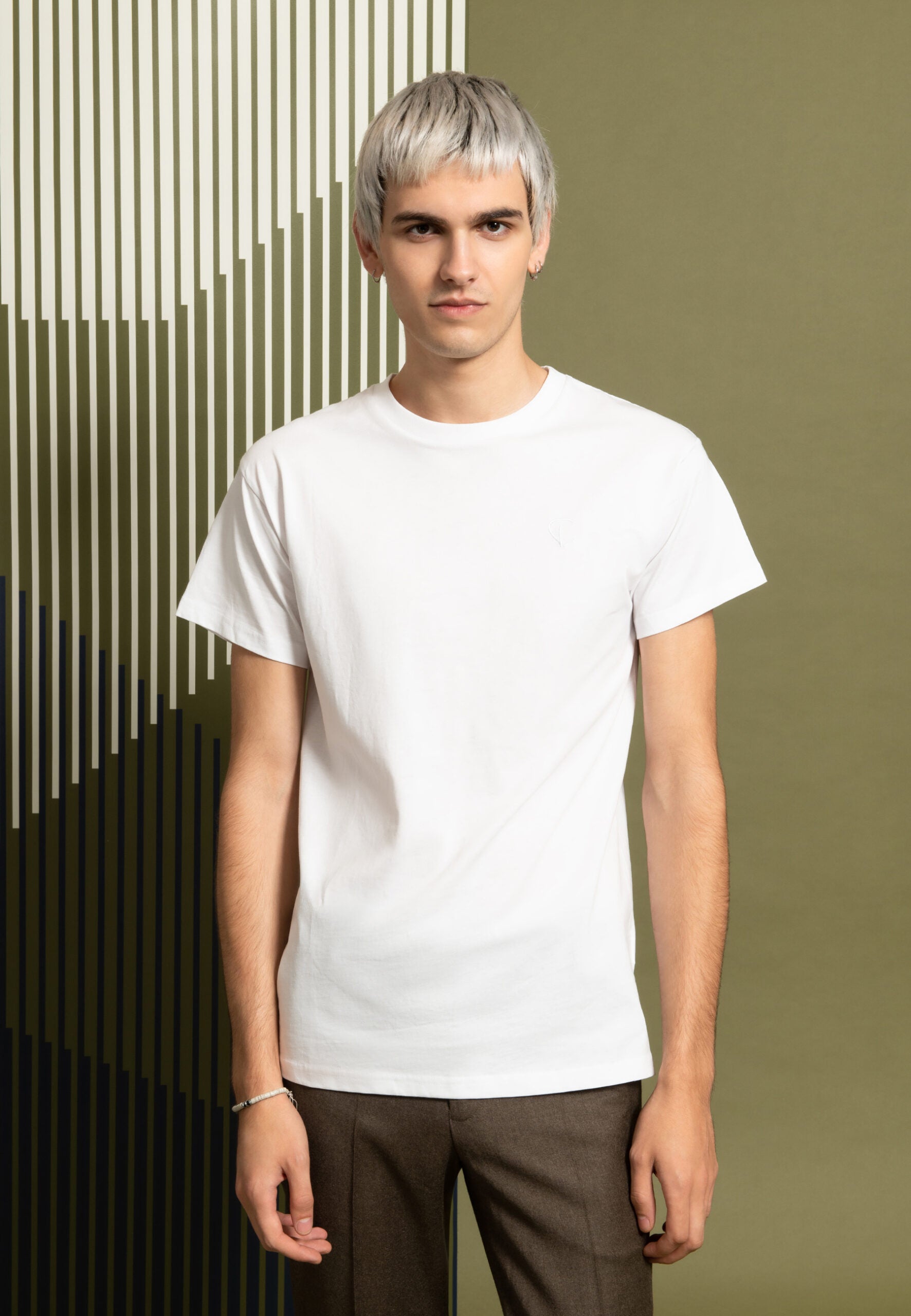 T-Shirt jersey de coton blanc