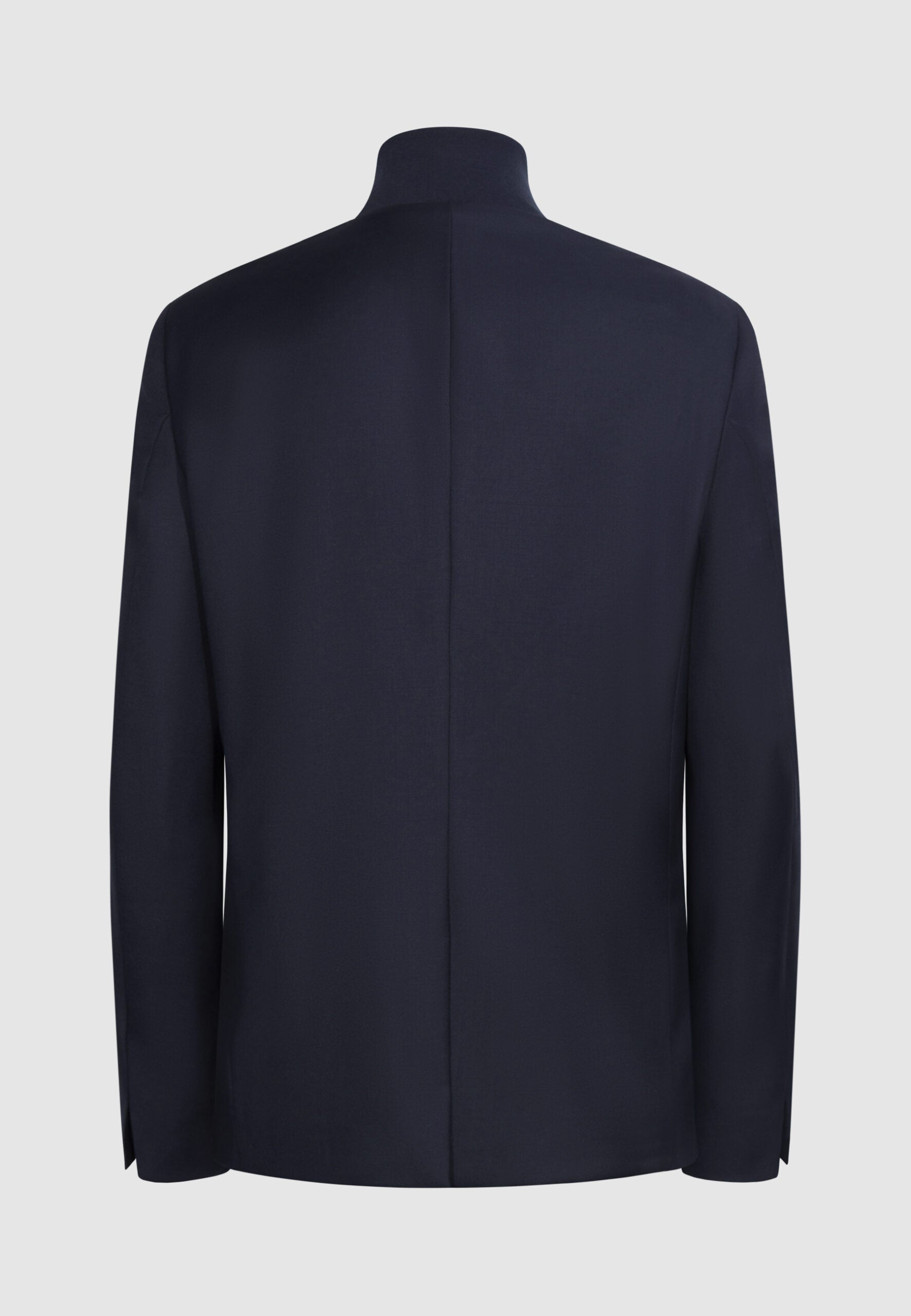 veste homme laine marine col en maille