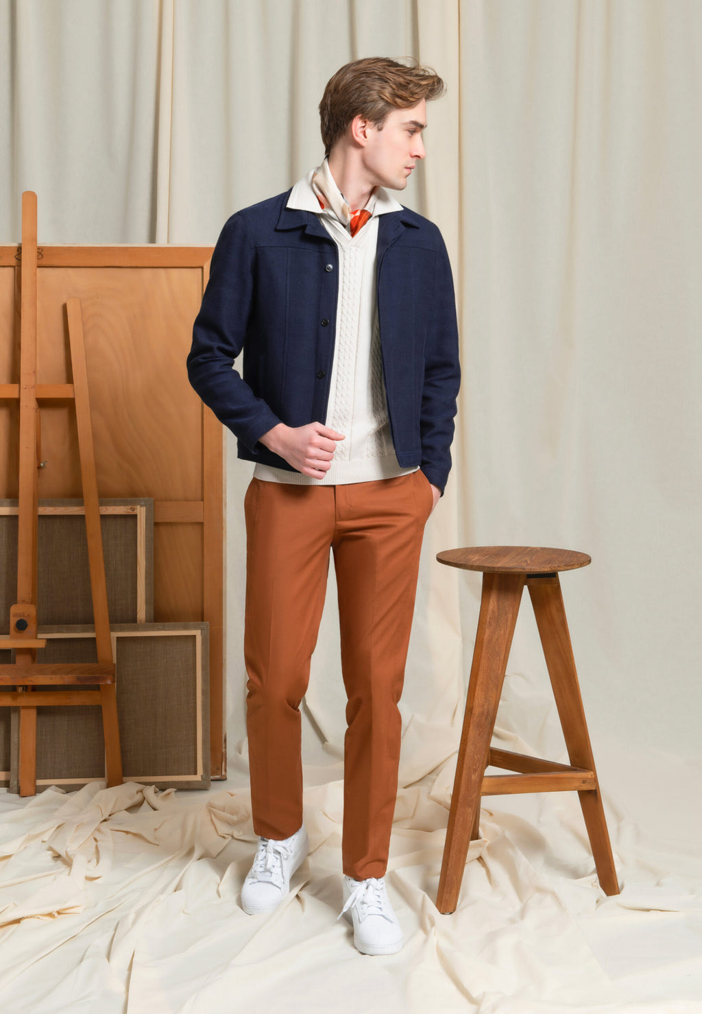 BLOUSON TRUCKER NAVY – Image 2