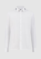 Chemise blanche col galon