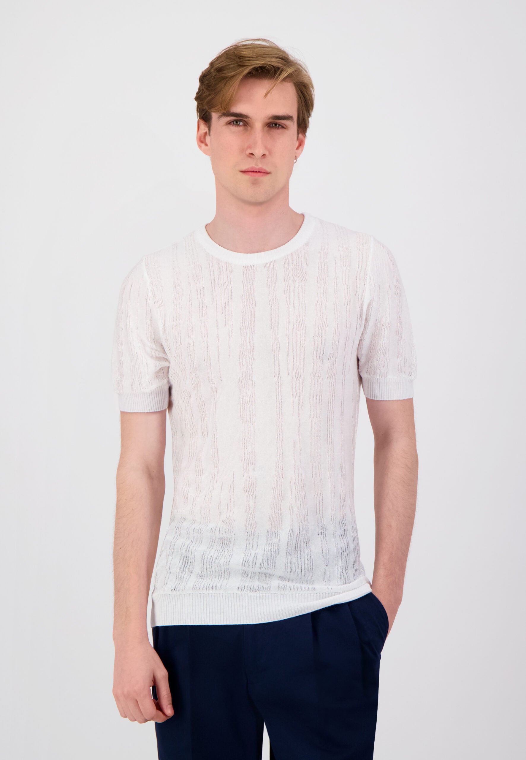 T-SHIRT JERSEY ZEBRA BLANC