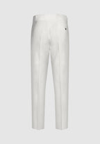 pantalon homme lin blanc ceinture