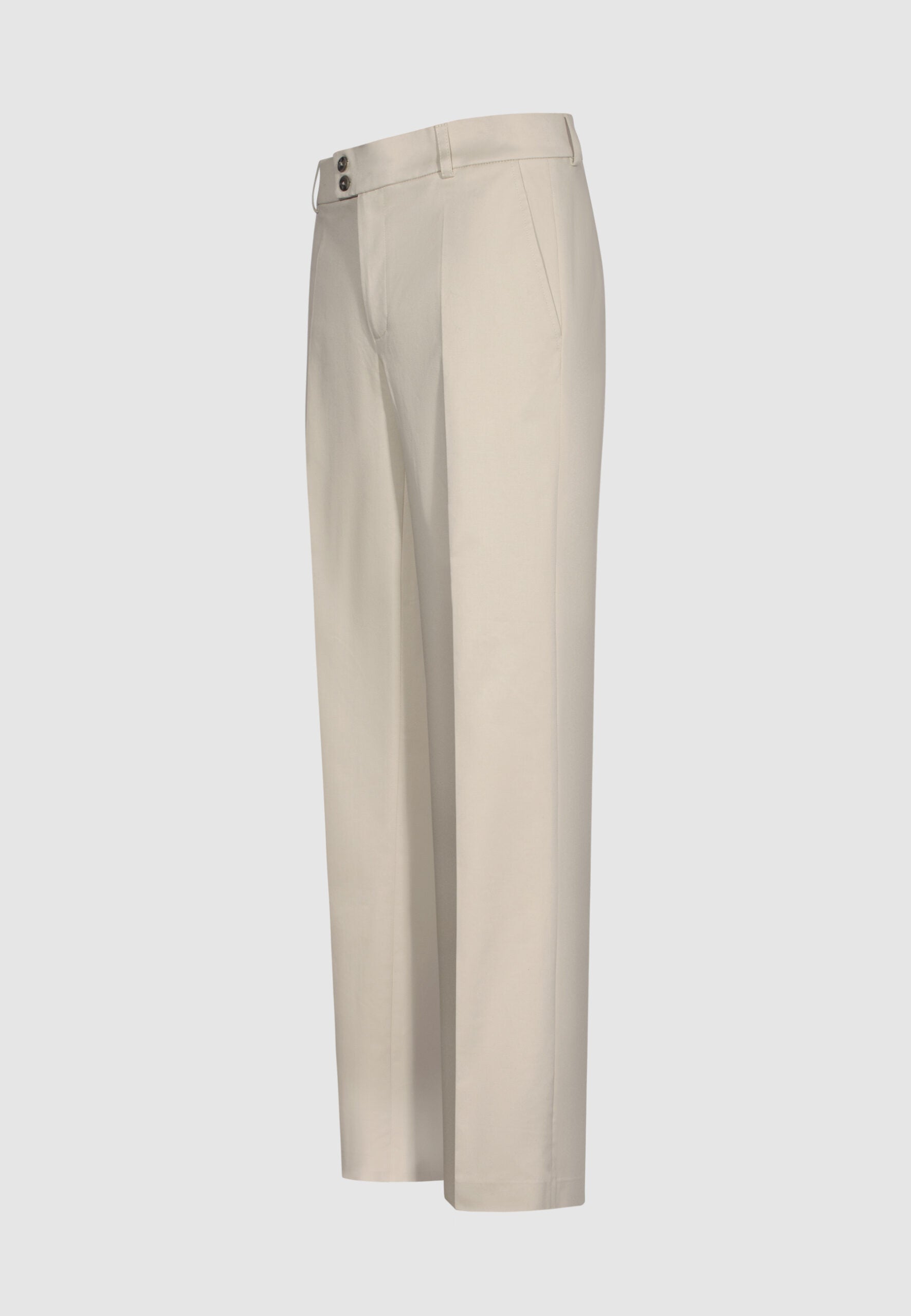 pantalon homme coton beige taille haute