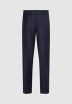 pantalon marine taille haute poches italienne