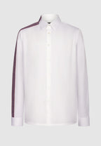 chemise homme blanche rayure coté