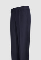pantalon marine taille haute poches italienne