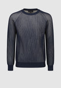pull homme coton vanisé bleu et blanc