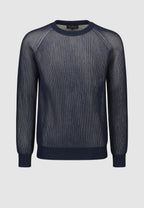 pull homme coton vanisé bleu et blanc