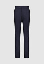 Pantalon incrustation flanelle bleue