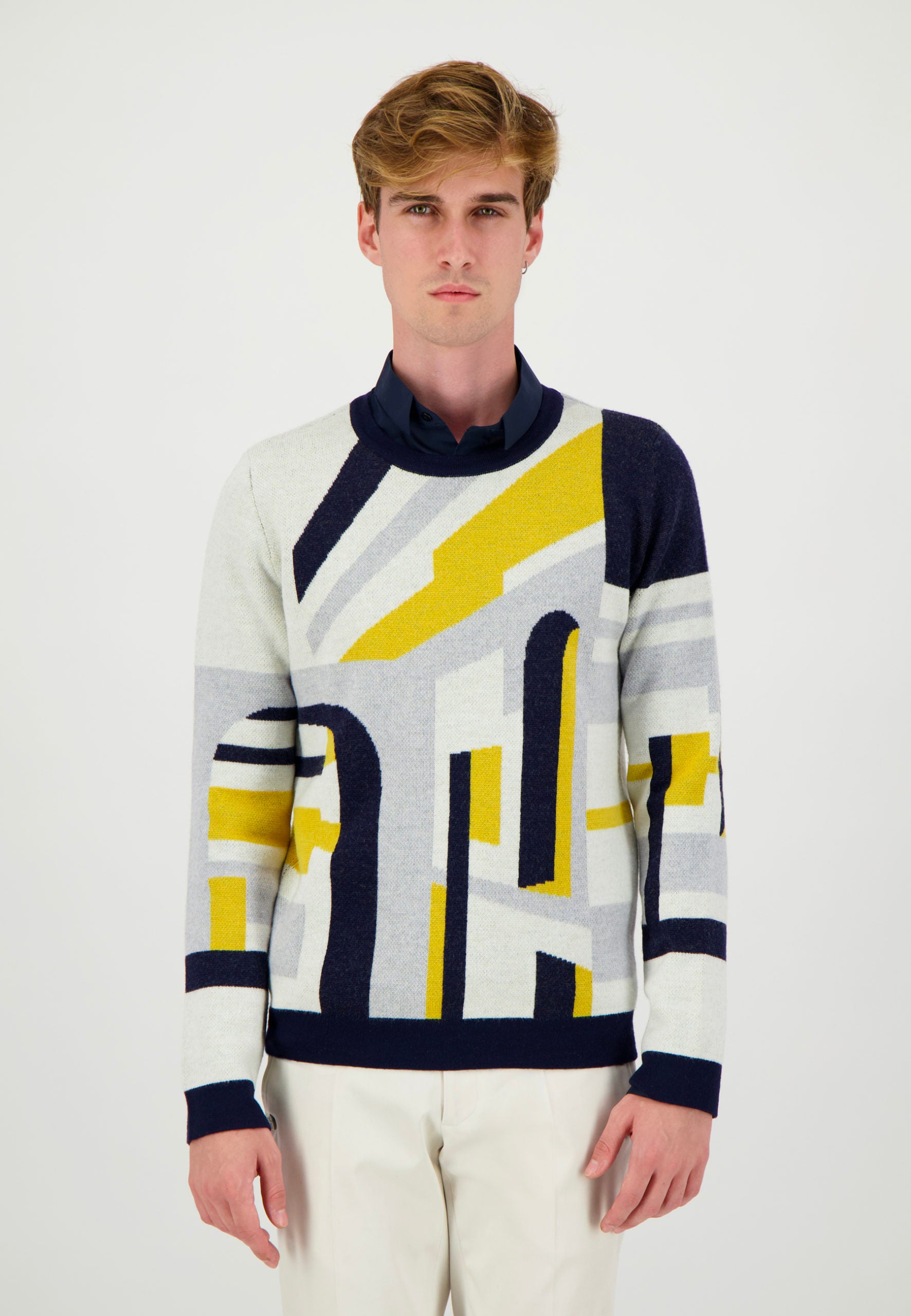 Pull Perspective jaune