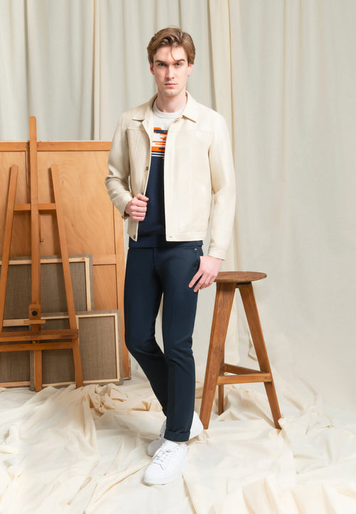 BLOUSON TRUCKER BEIGE – Image 2