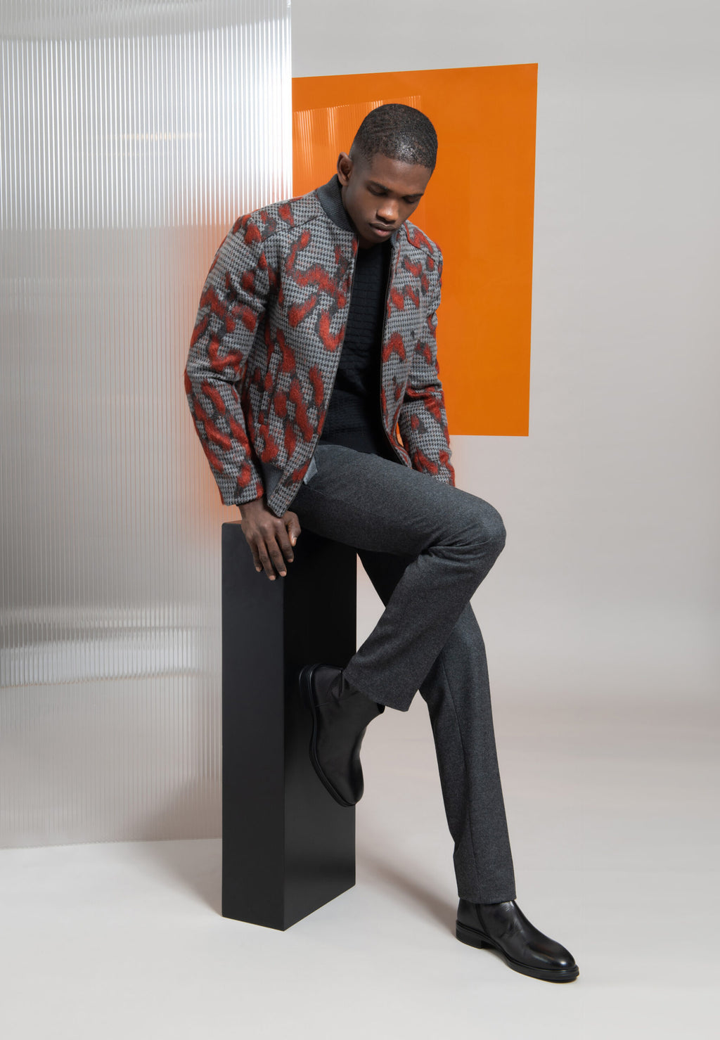 PANTALON TRIANGLE GRIS – Image 2