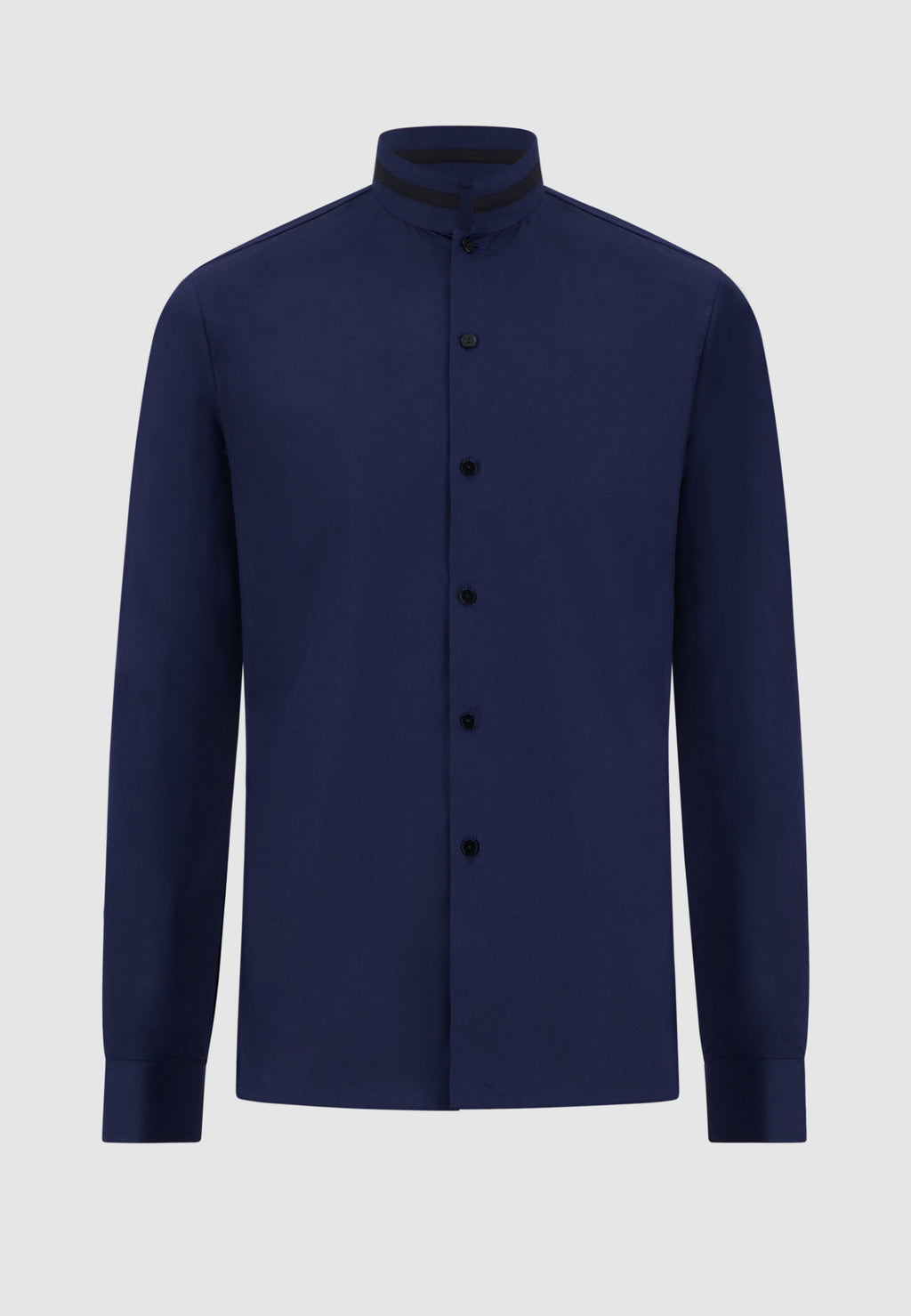 Chemise navy col officier
