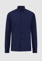 Chemise navy col officier