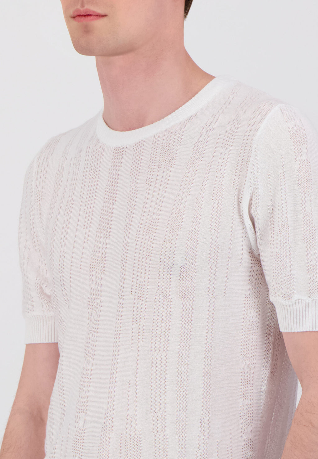T-SHIRT JERSEY ZEBRA BLANC – Image 2