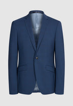 costume homme laine bleu col tailleur