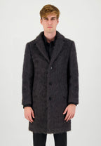 Manteau en mohair gris
