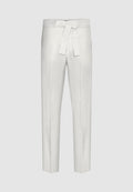pantalon homme lin blanc ceinture
