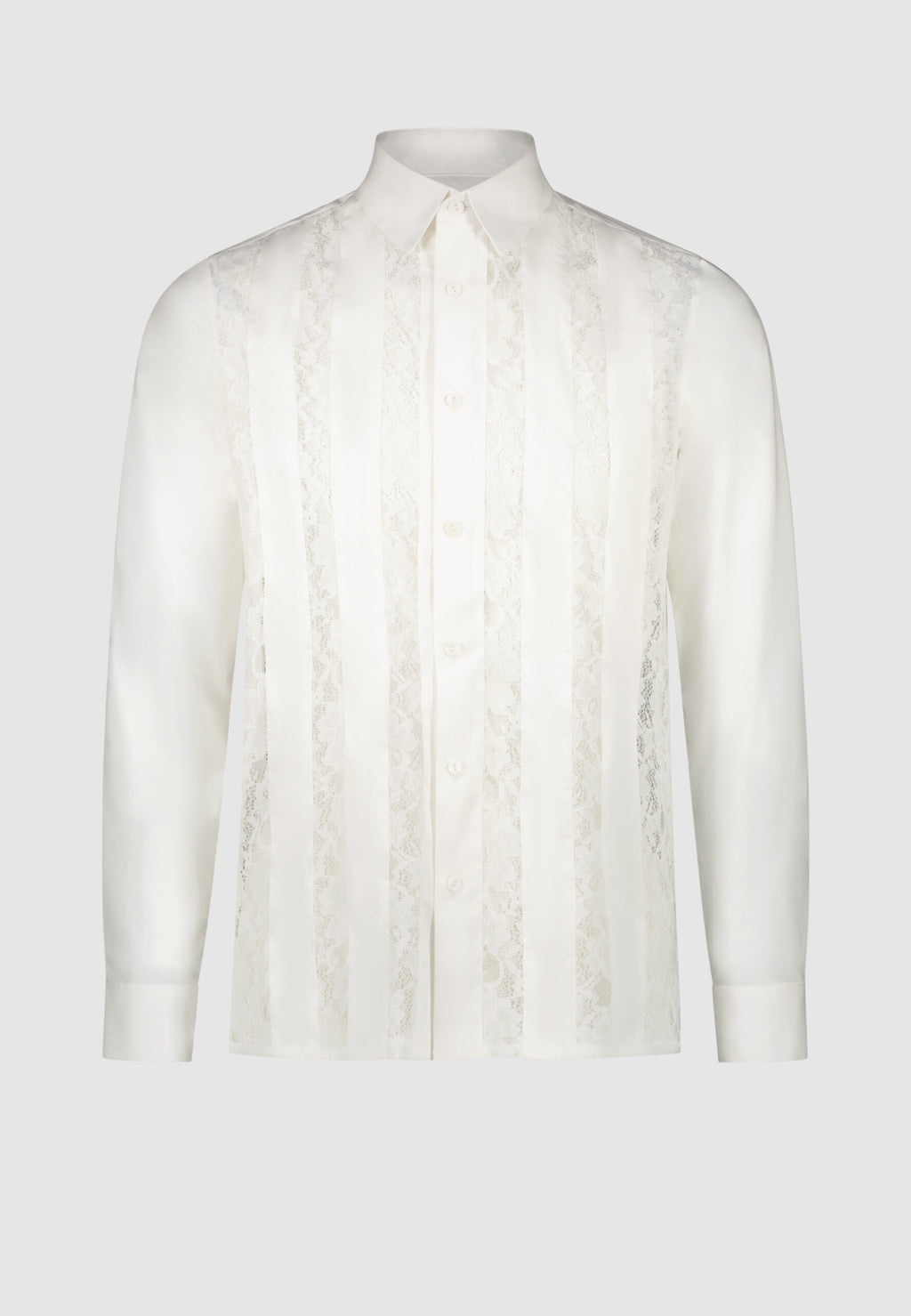 Chemise camargue à dentelles