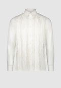 Chemise camargue à dentelles