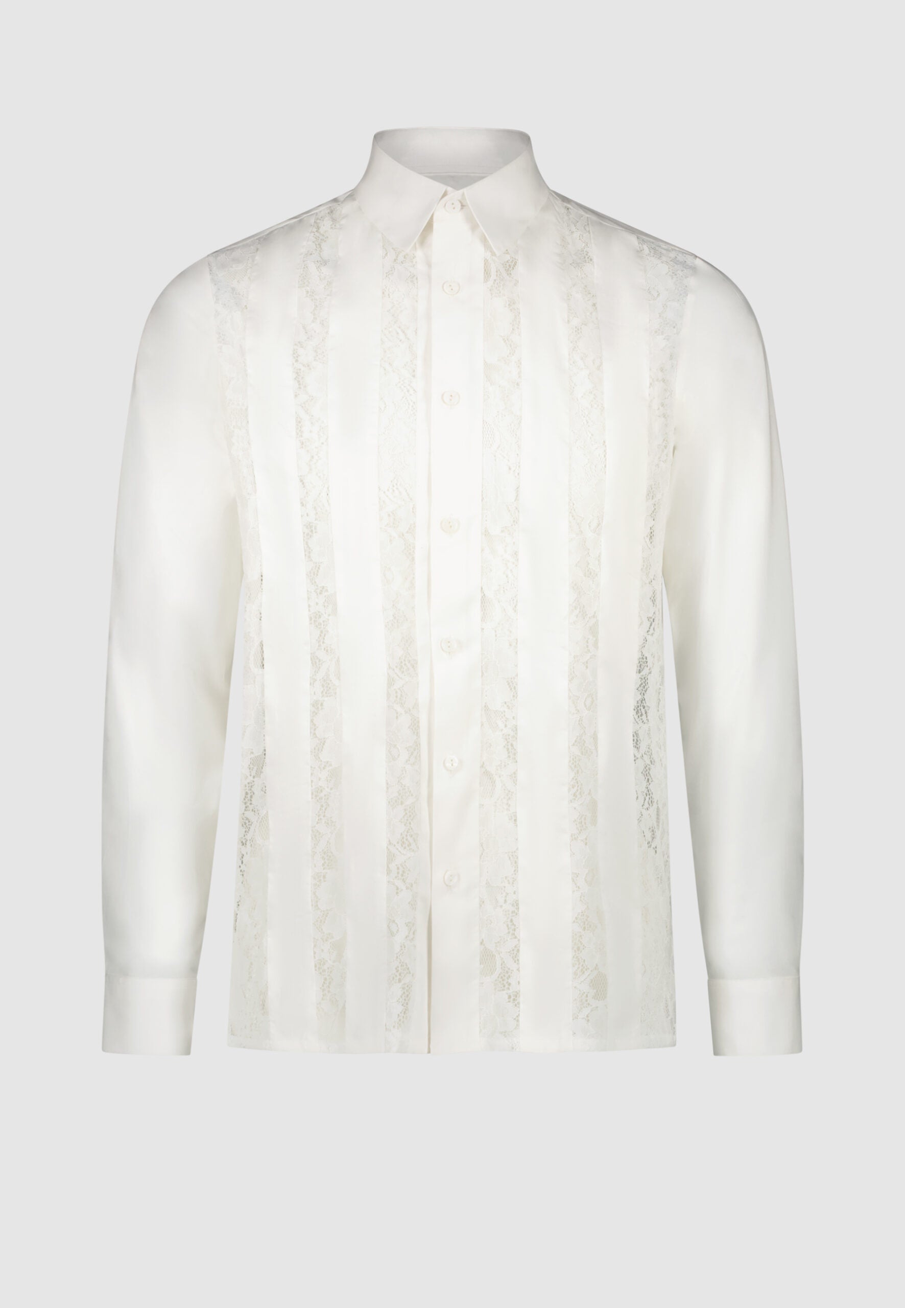 Chemise camargue à dentelles