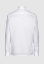 chemise homme coton blanc col mao vue dos