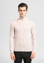 PULL COL ROULE BEIGE