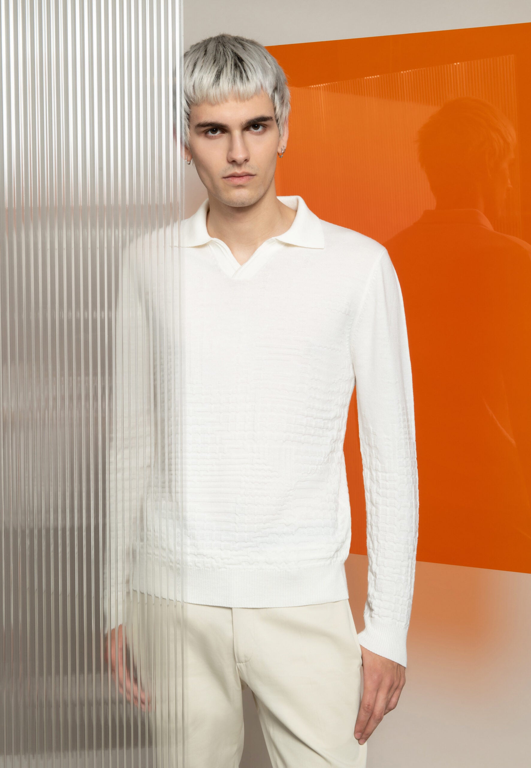 POLO STRUCTURE IVOIRE – Image 2