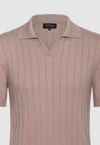 polo homme jersey de coton vieux rose