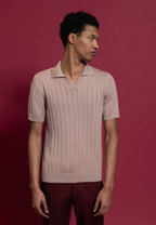 polo homme rose coton