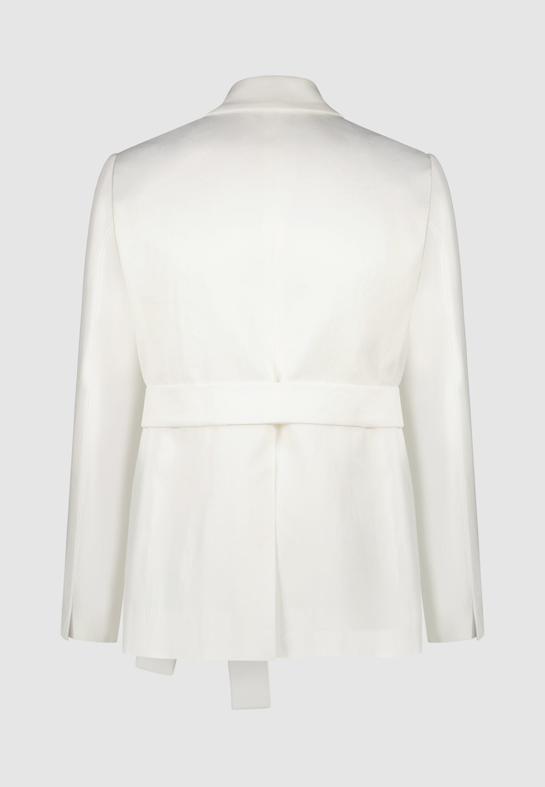 VESTE CEINTURÉE LIN BLANC – Image 4