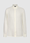 chemise homme coton ivoire transparente