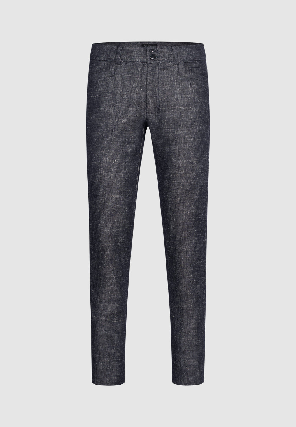 pantalon lin gris poches fantaisies
