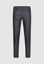 pantalon lin gris poches fantaisies
