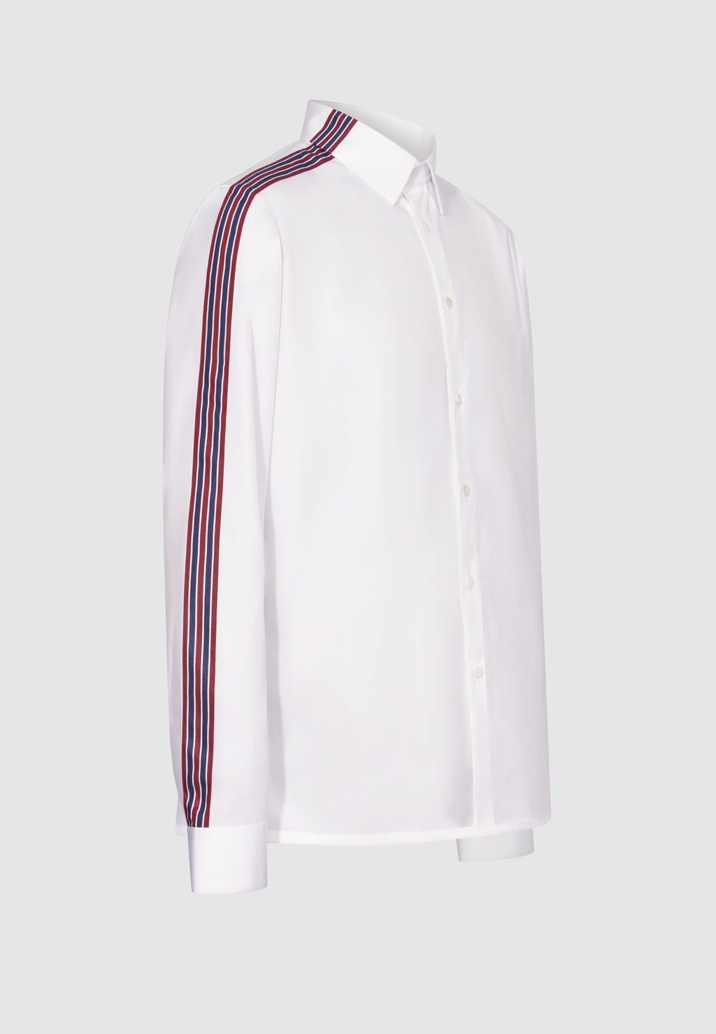chemise homme blanche rayure coté