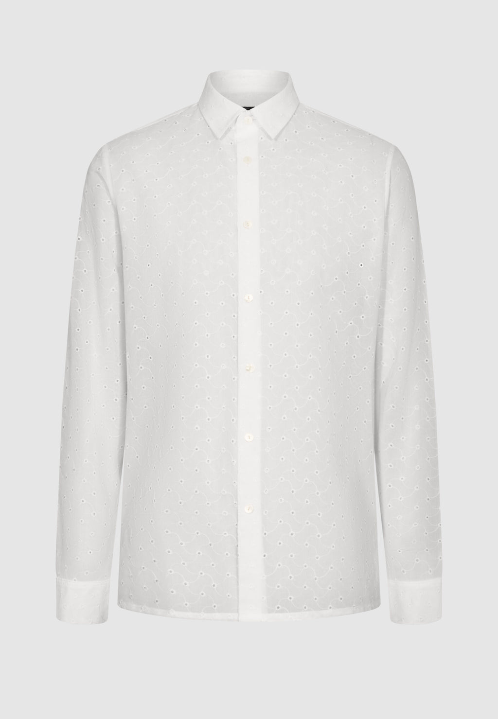 chemIse homme blanche broderie