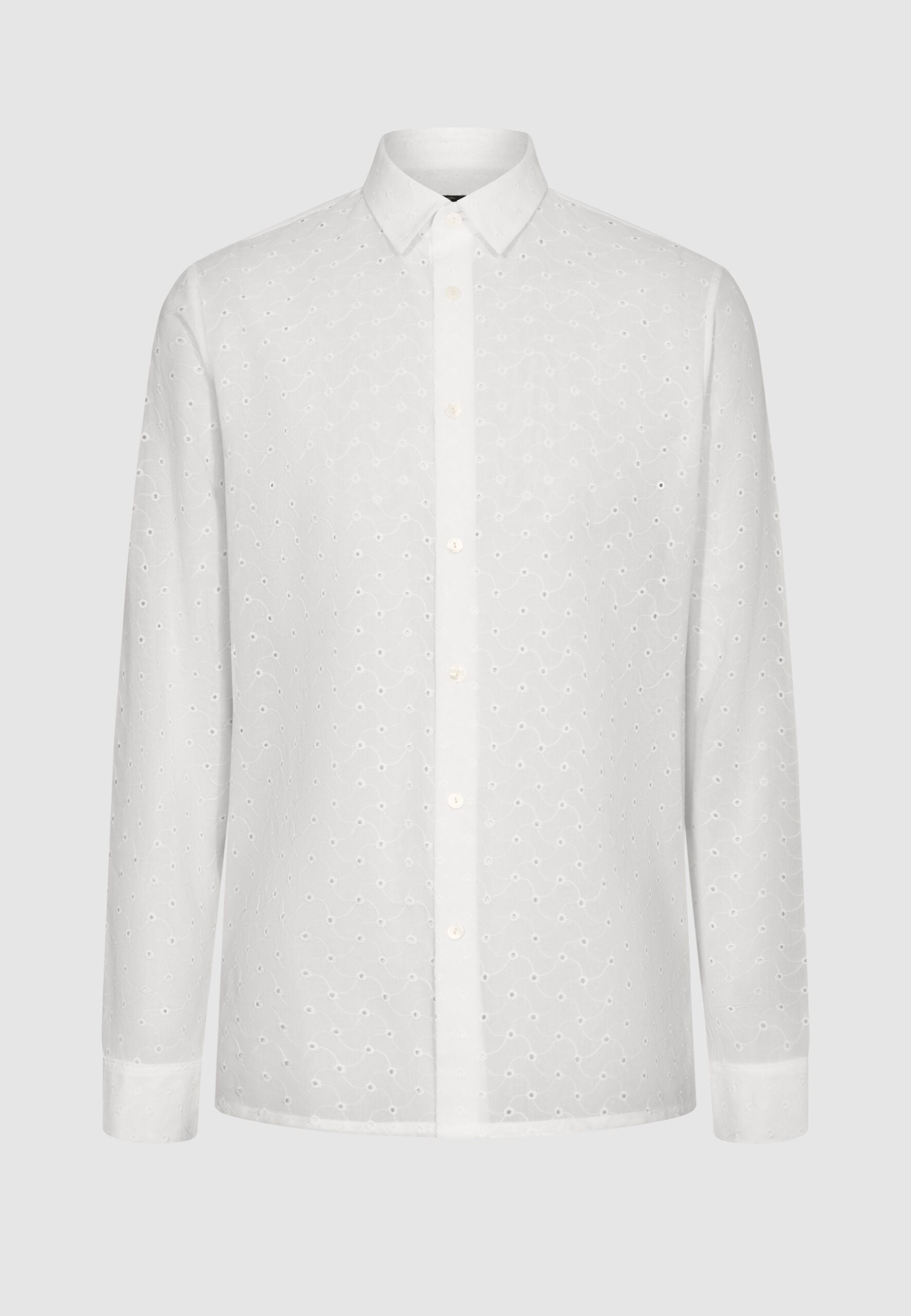 chemIse homme blanche broderie