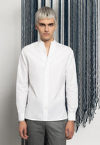 CHEMISE COL MONTANT BLANCHE – Image 2