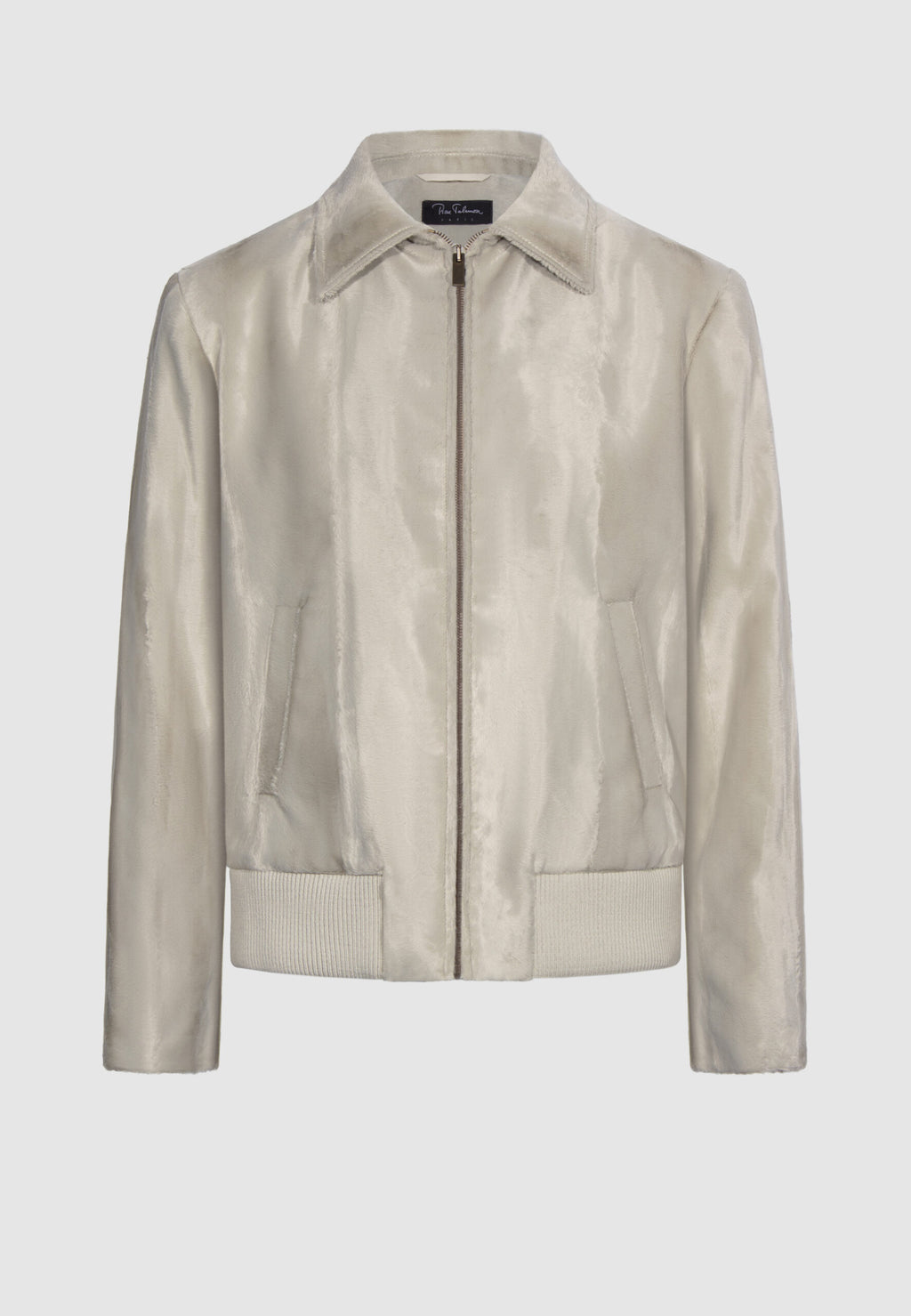 blouson homme beige effet texturé