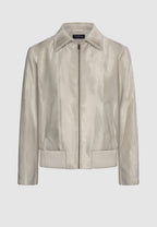 blouson homme beige effet texturé