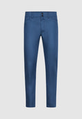 pantalon homme coton/lin bleu poches fantaisies