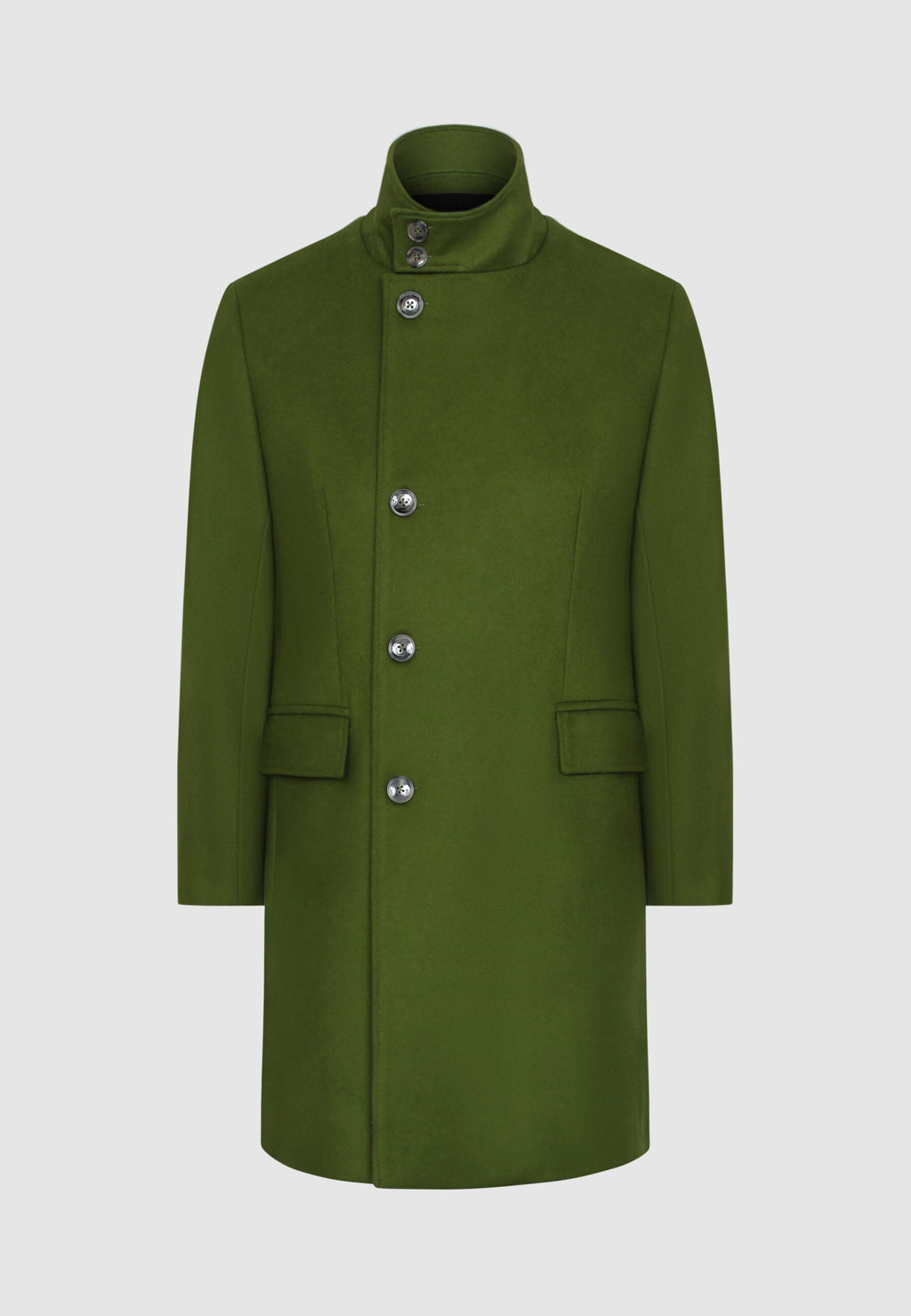 MANTEAU COL OFFICIER VERT