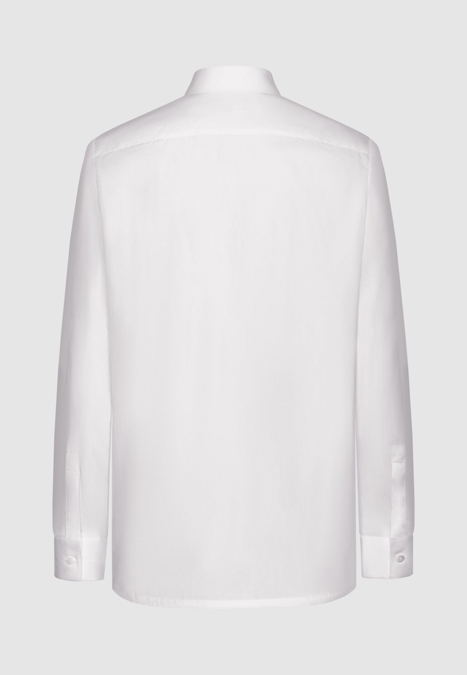 chemise homme coton blanche plissée vue dos