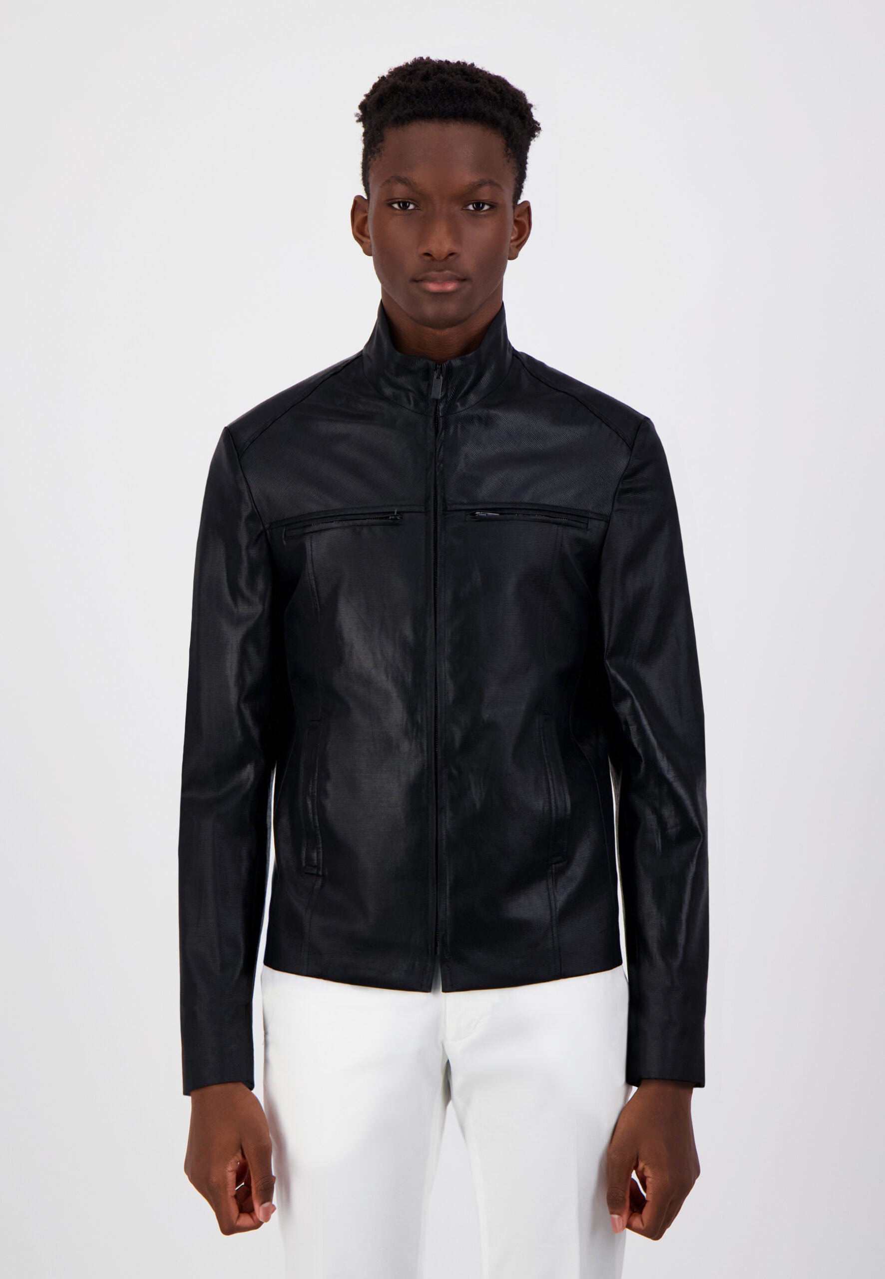 BLOUSON OTTOMAN NOIR