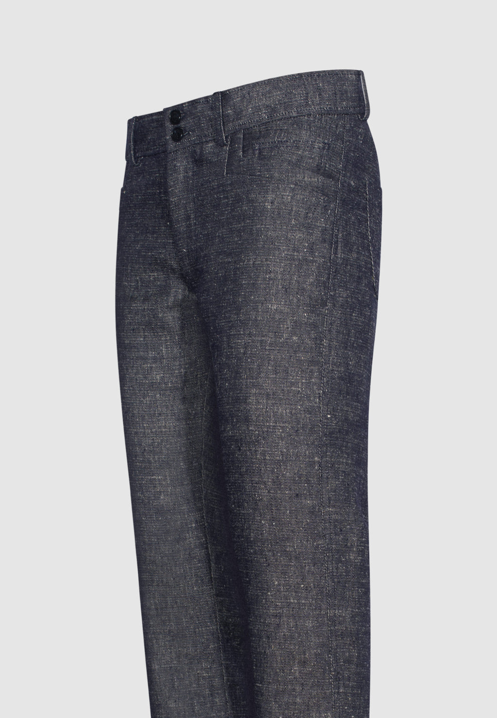 pantalon lin gris poches fantaisies